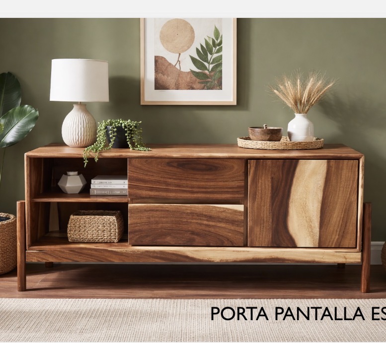Porta pantalla Esense parota natural